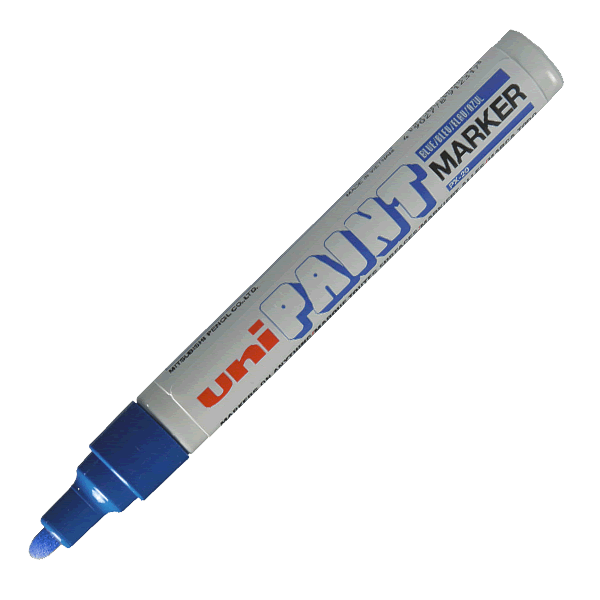 UNI三菱蓝色油漆笔