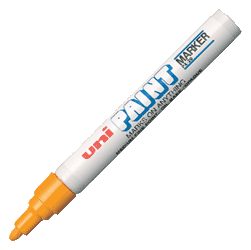 UNI三菱PX-20橘色油漆笔