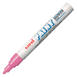 UNI三菱粉红色油漆笔