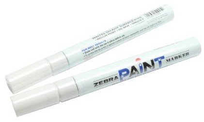Zebra斑马 200M 白色油漆笔（中字）