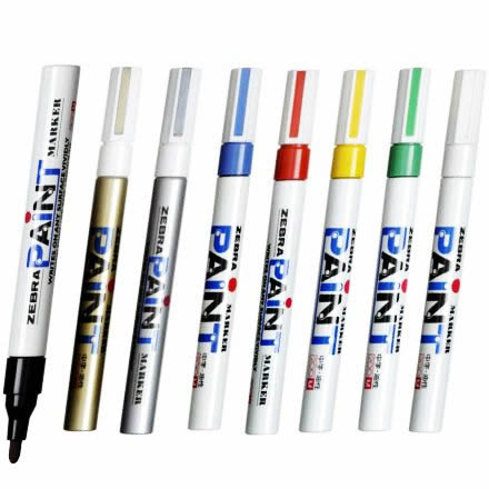 斑马 MOP-200M-R 中字油漆笔