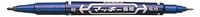 斑马 MO-120-MC-BL 蓝色小双头记号笔