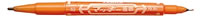 斑马 MO-120-MC-OR 橙色小双头记号笔